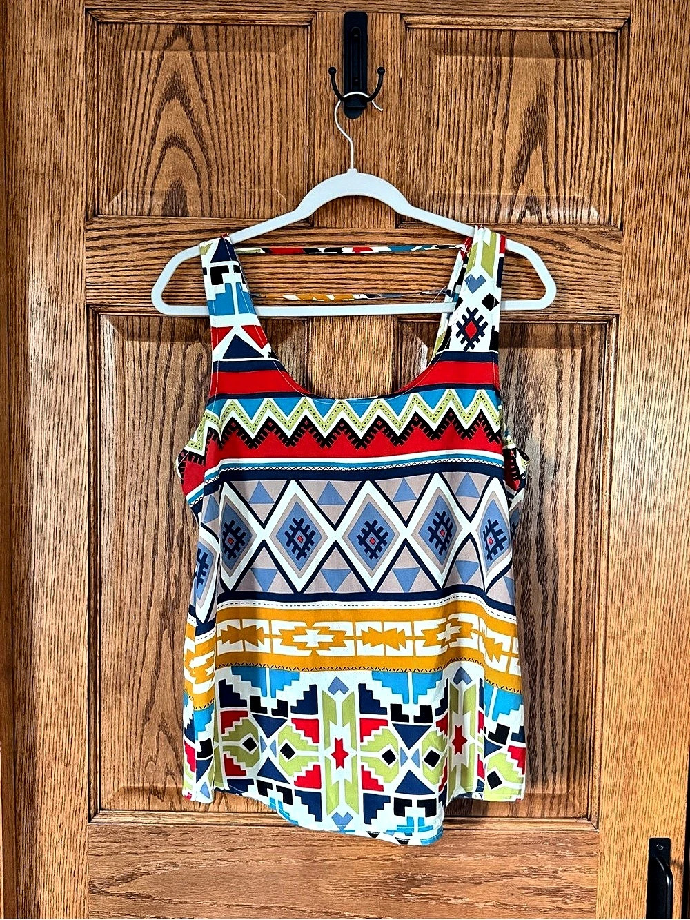 Forever 21 Geometric Tank Top in Multicolor Large Like New